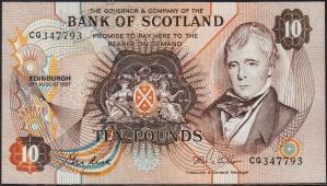 Шотландия 10 фунтов 1987г. P.113с(7) - UNC - Шотландия 10 фунтов 1987г. P.113с(7) - UNC