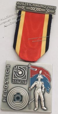 #399 Швейцария спорт Медаль Знаки. Стрелковый фестиваль Фельдшлоссен в округе Тичино. 2009 год.