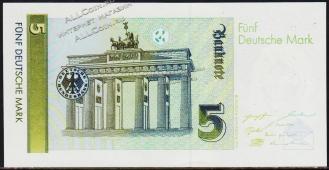 ФРГ (Германия) 5 марок 1991г. P.37 UNC - ФРГ (Германия) 5 марок 1991г. P.37 UNC