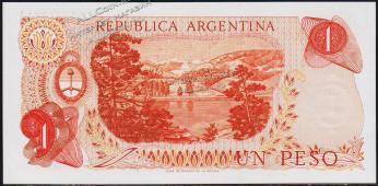 Аргентина 1 песо 1970-73г. P.287(1) - UNC - Аргентина 1 песо 1970-73г. P.287(1) - UNC