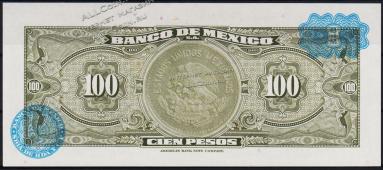 Мексика 100 песо 1973г. Р.61i - UNC "BXS" - Мексика 100 песо 1973г. Р.61i - UNC "BXS"