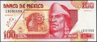 Мексика 100 песо 1996г. P.108в - UNC "AT"