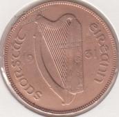 26-135 Ирландия 1 пенни 1931г. Бронза - 26-135 Ирландия 1 пенни 1931г. Бронза
