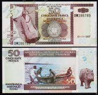 Бурунди 50 франков 2007г. Р.36g - UNC