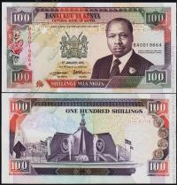 Кения 100 шиллингов 1995г. P.27g - UNC