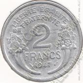 10-72 Франция 2 франка 1947г. КМ # 886а.1 алюминий 2,2гр. 27мм - 10-72 Франция 2 франка 1947г. КМ # 886а.1 алюминий 2,2гр. 27мм