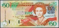 Восточные Карибы 50 долларов 2003г. Р.45g - UNC