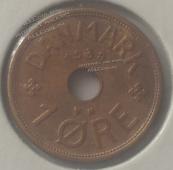22-130 Дания 1 эре 1933г. Бронза. - 22-130 Дания 1 эре 1933г. Бронза.