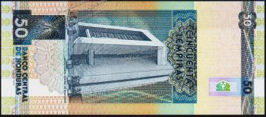 Банкнота Гондурас 50 лемпир 1996 года. P.74d - UNC - Банкнота Гондурас 50 лемпир 1996 года. P.74d - UNC