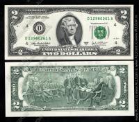 США 2 доллара 2003г. Р.516b - UNC ("D" Кливленд)