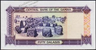 Банкнота Гамбия 50 даласи 2001 года. P.23с - UNС - Банкнота Гамбия 50 даласи 2001 года. P.23с - UNС