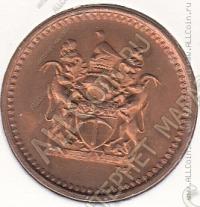 23-140 Родезия  1 цент 1976г. КМ# 10 UNC бронза 4,0гр. 22,5мм