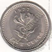 24-125 Родезия  5 центов 1977г. КМ# 13 UNC медно-никелевая  - 24-125 Родезия  5 центов 1977г. КМ# 13 UNC медно-никелевая 