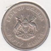 13-28 Уганда 50 центов 1966г - 13-28 Уганда 50 центов 1966г