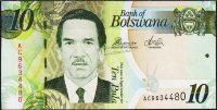 Банкнота Ботсвана 10 пула 2012 года. P.30с - UNC