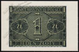 Польша 1 злотый 1941г. P.99 UNC - Польша 1 злотый 1941г. P.99 UNC