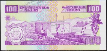 Бурунди 100 франков 2006г. P.37e - UNC - Бурунди 100 франков 2006г. P.37e - UNC