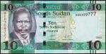 Южный Судан 10 фунтов 2016г. P.NEW - UNC
