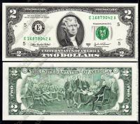 США 2 доллара 2003г. Р.516b - UNC ( "Е" Ричмонд)
