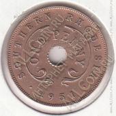 9-125 Южная Родезия 1 пенни 1951г. КМ #25 бронза - 9-125 Южная Родезия 1 пенни 1951г. КМ #25 бронза