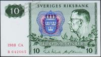 Банкнота Швеция 10 крон 1988 года. P.52e(6) - UNC