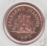Фолклендские Острова 1 пенни 1998г. КМ#2 UNC (арт113)