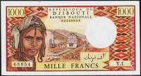 Джибути 1000 франков 1981г. P.37в - UNC