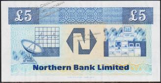Ирландия Северная 5 фунтов 1990г. P.193в - UNC - Ирландия Северная 5 фунтов 1990г. P.193в - UNC