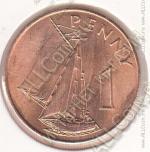26-170 Гамбия 1 пенни 1966г. KM# 1 бронза 25,5мм