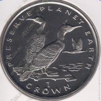 арт543 Гибралтар 1 крона 1996г. KM# 386 UNC 