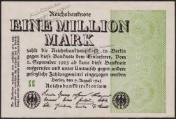 Германия 1000000 марок 1923г. P.102в - UNC - Германия 1000000 марок 1923г. P.102в - UNC