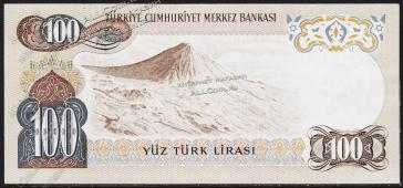 Турция 100 лир 1972г. P.189(2) - UNC - Турция 100 лир 1972г. P.189(2) - UNC