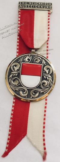 #354 Швейцария спорт Медаль Знаки. Герб кантона Золотурн. Швейцария.