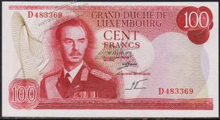 Люксембург 100 франков 1970г. P.56 UNC - Люксембург 100 франков 1970г. P.56 UNC
