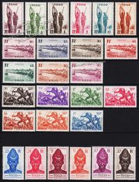 Того Французский 26 марок п/с 1941г. YVERT №182-207** MNH OG (1-72)