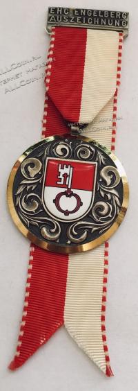 #355 Швейцария спорт Медаль Знаки. Герб кантона Обвальден. Швейцария.