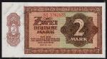  Банкнота ГДР (Германия) 2 марки 1948 года. P.10в - UNC 