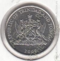 15-150 Тринидад и Тобаго 25 центов 2008г. КМ # 32 UNC медно-никелевая 3,5гр. 20мм