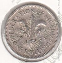 26-174 Нигерия 1 шиллинг 1959г. KM# 5 медь-никель 22,8 мм 5 гр