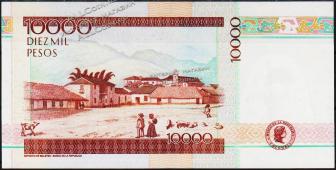 Банкнота Колумбия 10000 песо 20.08.2007 года. P.453k - UNC - Банкнота Колумбия 10000 песо 20.08.2007 года. P.453k - UNC