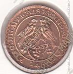 29-166 Южная Африка 1/4 пенни 1948г КМ # 32,1 бронза