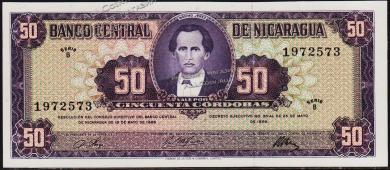Никарагуа 50 кордоба 1968г. P.119a - UNC - Никарагуа 50 кордоба 1968г. P.119a - UNC