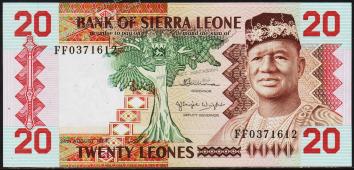 Сьерра-Леоне 20 леоне 1982г. P.14а - UNC - Сьерра-Леоне 20 леоне 1982г. P.14а - UNC