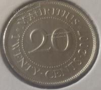 22-176 Маврикий 20 центов 2007г. Медь Никель.UNC