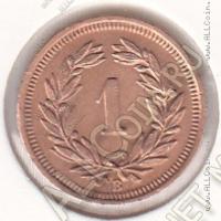 32-122 Швейцария 1 раппен 1937г. КМ # 3,2 бронза 1,5гр. 16мм