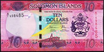 Банкнота Соломоновы острова 10 долларов 2017 года. P.NEW - UNC - Банкнота Соломоновы острова 10 долларов 2017 года. P.NEW - UNC