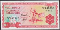 Бурунди 20 франков 1991г. P.27с(1) - UNC