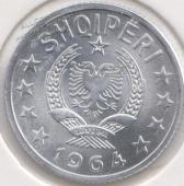 27-89 Албания 5 киндарок 1964г. Алюминий - 27-89 Албания 5 киндарок 1964г. Алюминий