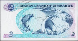 Банкнота Зимбабве 2 доллара 1980 года. P.1а - UNC - Банкнота Зимбабве 2 доллара 1980 года. P.1а - UNC