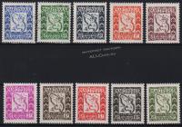 Мартиника Французская TAXE 10 марок п/с 1947г. YVERT №27-36** MNH OG (10-38)